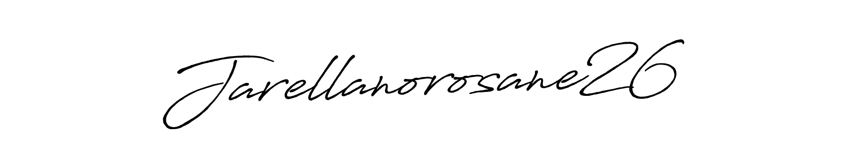 Make a short Jarellanorosane26 signature style. Manage your documents anywhere anytime using Antro_Vectra_Bolder. Create and add eSignatures, submit forms, share and send files easily. Jarellanorosane26 signature style 7 images and pictures png