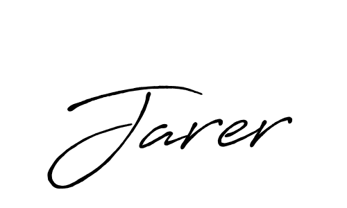 Make a beautiful signature design for name Jarer. With this signature (Antro_Vectra_Bolder) style, you can create a handwritten signature for free. Jarer signature style 7 images and pictures png