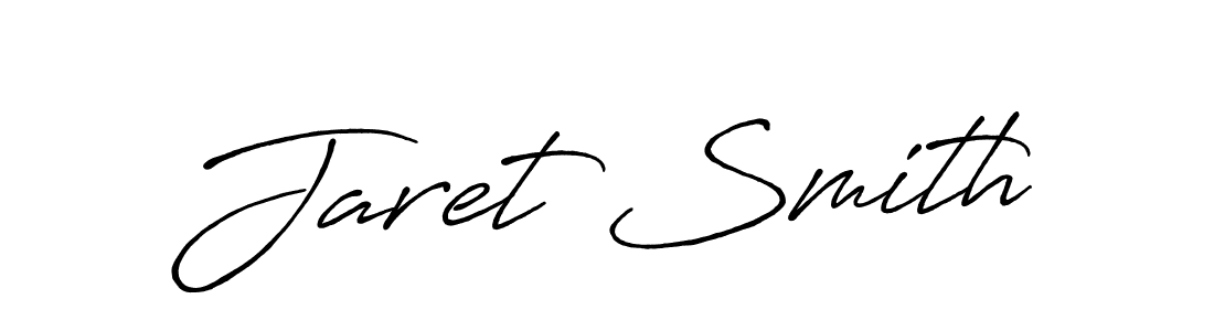 Use a signature maker to create a handwritten signature online. With this signature software, you can design (Antro_Vectra_Bolder) your own signature for name Jaret Smith. Jaret Smith signature style 7 images and pictures png