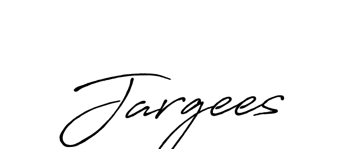 How to make Jargees name signature. Use Antro_Vectra_Bolder style for creating short signs online. This is the latest handwritten sign. Jargees signature style 7 images and pictures png