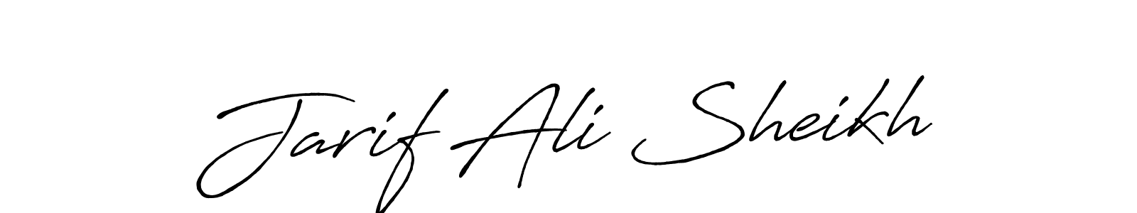Design your own signature with our free online signature maker. With this signature software, you can create a handwritten (Antro_Vectra_Bolder) signature for name Jarif Ali Sheikh. Jarif Ali Sheikh signature style 7 images and pictures png