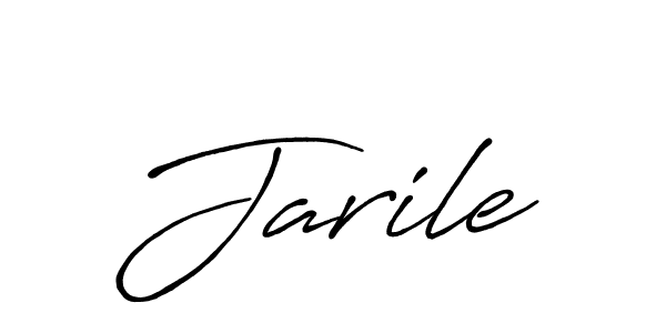 Create a beautiful signature design for name Jarile. With this signature (Antro_Vectra_Bolder) fonts, you can make a handwritten signature for free. Jarile signature style 7 images and pictures png