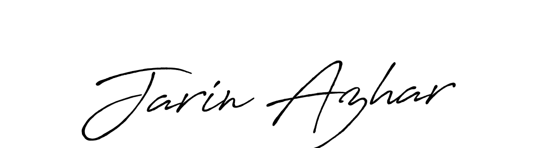 Jarin Azhar stylish signature style. Best Handwritten Sign (Antro_Vectra_Bolder) for my name. Handwritten Signature Collection Ideas for my name Jarin Azhar. Jarin Azhar signature style 7 images and pictures png
