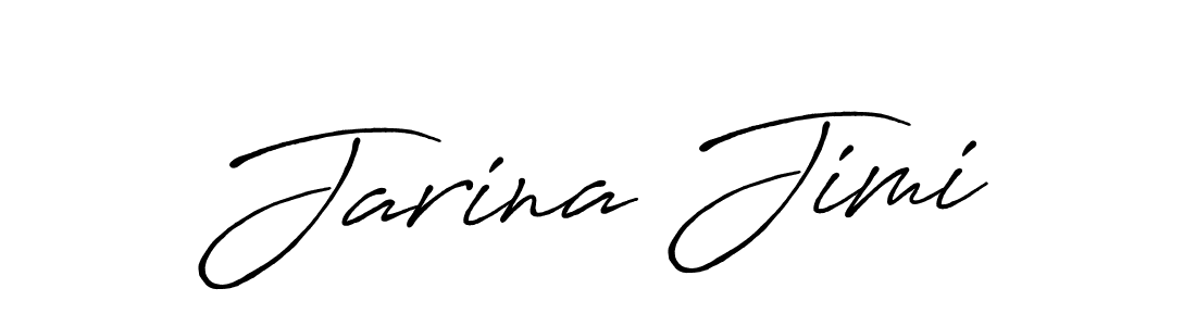 Create a beautiful signature design for name Jarina Jimi. With this signature (Antro_Vectra_Bolder) fonts, you can make a handwritten signature for free. Jarina Jimi signature style 7 images and pictures png