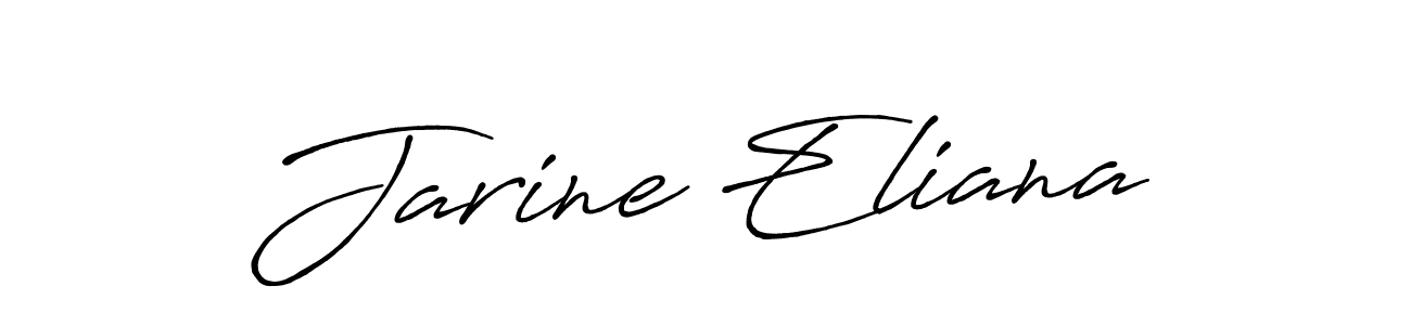 Make a beautiful signature design for name Jarine Eliana. With this signature (Antro_Vectra_Bolder) style, you can create a handwritten signature for free. Jarine Eliana signature style 7 images and pictures png