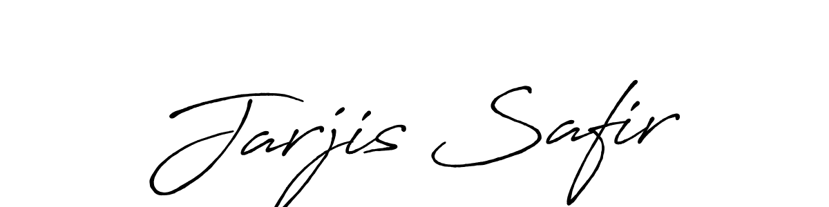 Make a beautiful signature design for name Jarjis Safir. With this signature (Antro_Vectra_Bolder) style, you can create a handwritten signature for free. Jarjis Safir signature style 7 images and pictures png