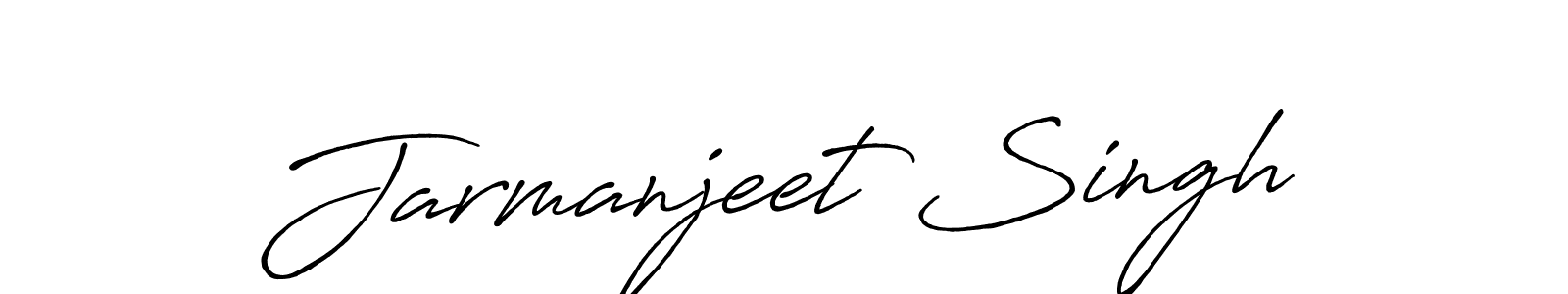 Create a beautiful signature design for name Jarmanjeet Singh. With this signature (Antro_Vectra_Bolder) fonts, you can make a handwritten signature for free. Jarmanjeet Singh signature style 7 images and pictures png