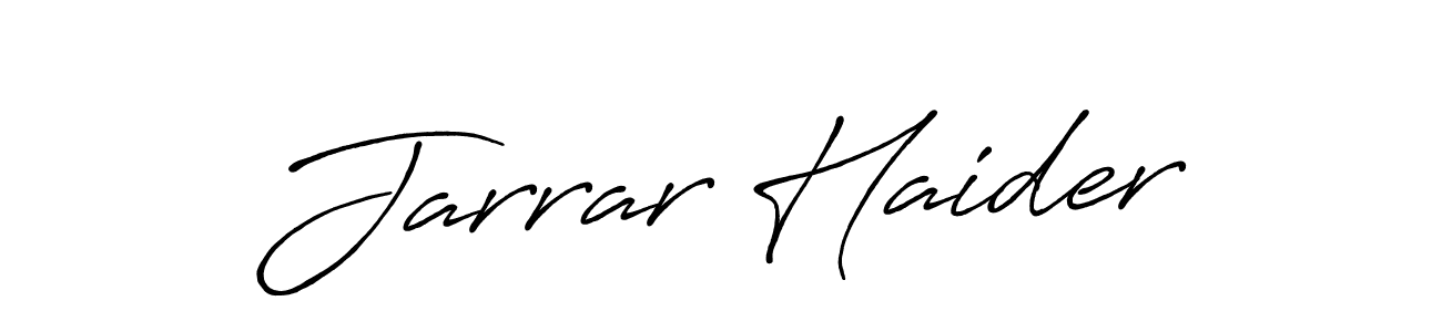 Also You can easily find your signature by using the search form. We will create Jarrar Haider name handwritten signature images for you free of cost using Antro_Vectra_Bolder sign style. Jarrar Haider signature style 7 images and pictures png
