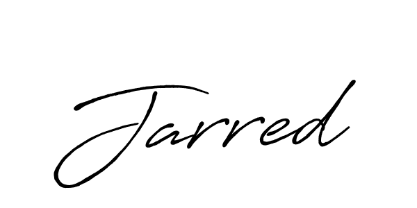 Create a beautiful signature design for name Jarred. With this signature (Antro_Vectra_Bolder) fonts, you can make a handwritten signature for free. Jarred signature style 7 images and pictures png