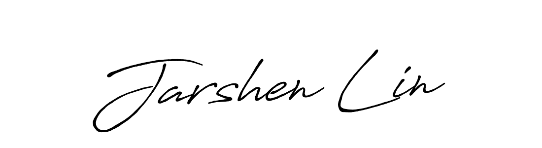 Also You can easily find your signature by using the search form. We will create Jarshen Lin name handwritten signature images for you free of cost using Antro_Vectra_Bolder sign style. Jarshen Lin signature style 7 images and pictures png