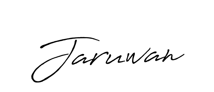 Also You can easily find your signature by using the search form. We will create Jaruwan name handwritten signature images for you free of cost using Antro_Vectra_Bolder sign style. Jaruwan signature style 7 images and pictures png