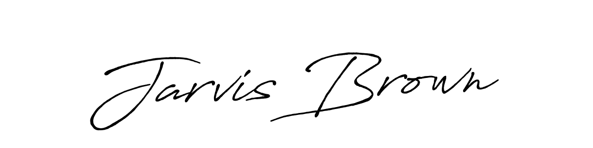 How to make Jarvis Brown name signature. Use Antro_Vectra_Bolder style for creating short signs online. This is the latest handwritten sign. Jarvis Brown signature style 7 images and pictures png