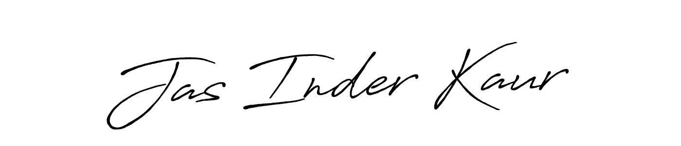 Design your own signature with our free online signature maker. With this signature software, you can create a handwritten (Antro_Vectra_Bolder) signature for name Jas Inder Kaur. Jas Inder Kaur signature style 7 images and pictures png