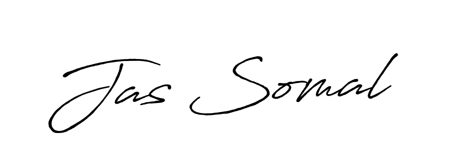 Create a beautiful signature design for name Jas Somal. With this signature (Antro_Vectra_Bolder) fonts, you can make a handwritten signature for free. Jas Somal signature style 7 images and pictures png