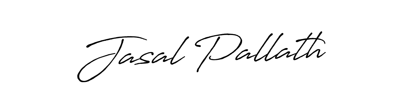 Make a beautiful signature design for name Jasal Pallath. With this signature (Antro_Vectra_Bolder) style, you can create a handwritten signature for free. Jasal Pallath signature style 7 images and pictures png