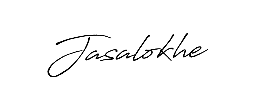 The best way (Antro_Vectra_Bolder) to make a short signature is to pick only two or three words in your name. The name Jasalokhe include a total of six letters. For converting this name. Jasalokhe signature style 7 images and pictures png