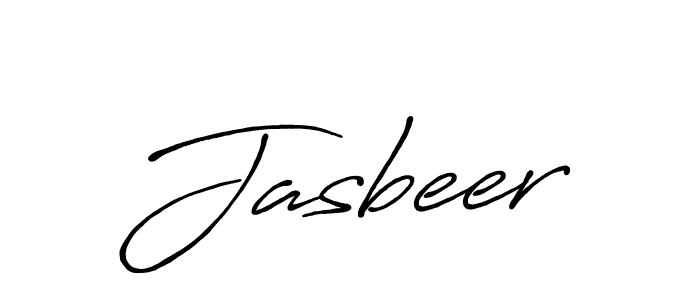 Jasbeer stylish signature style. Best Handwritten Sign (Antro_Vectra_Bolder) for my name. Handwritten Signature Collection Ideas for my name Jasbeer. Jasbeer signature style 7 images and pictures png