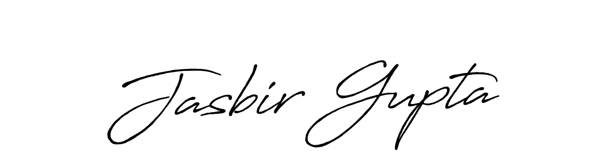 Make a beautiful signature design for name Jasbir Gupta. With this signature (Antro_Vectra_Bolder) style, you can create a handwritten signature for free. Jasbir Gupta signature style 7 images and pictures png