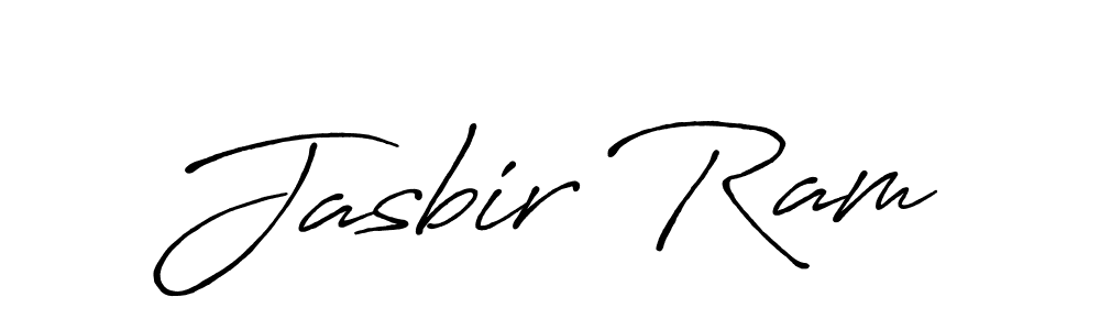 Make a beautiful signature design for name Jasbir Ram. With this signature (Antro_Vectra_Bolder) style, you can create a handwritten signature for free. Jasbir Ram signature style 7 images and pictures png