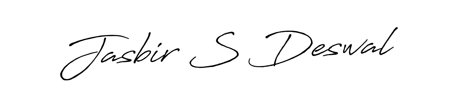 Also You can easily find your signature by using the search form. We will create Jasbir S Deswal name handwritten signature images for you free of cost using Antro_Vectra_Bolder sign style. Jasbir S Deswal signature style 7 images and pictures png