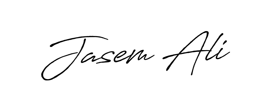 Use a signature maker to create a handwritten signature online. With this signature software, you can design (Antro_Vectra_Bolder) your own signature for name Jasem Ali. Jasem Ali signature style 7 images and pictures png