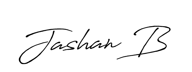 How to make Jashan B signature? Antro_Vectra_Bolder is a professional autograph style. Create handwritten signature for Jashan B name. Jashan B signature style 7 images and pictures png