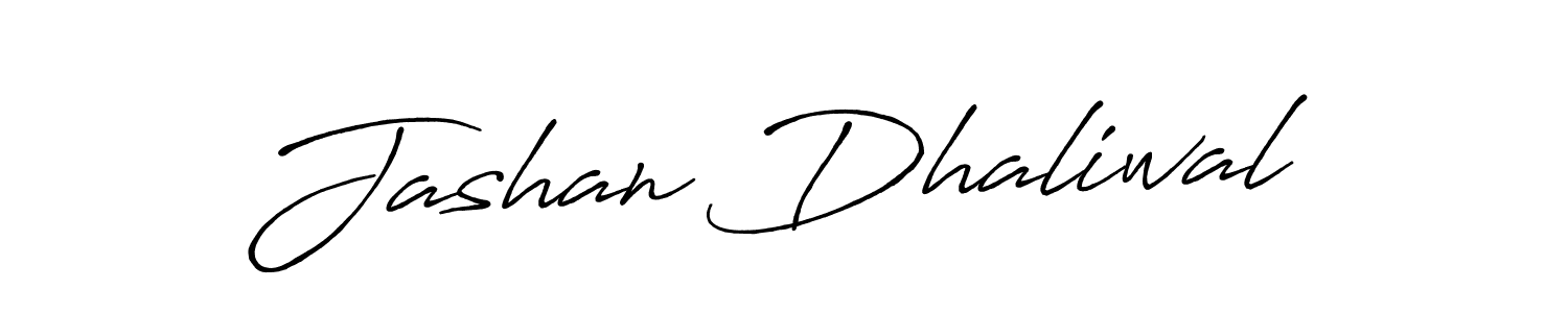 Make a beautiful signature design for name Jashan Dhaliwal. With this signature (Antro_Vectra_Bolder) style, you can create a handwritten signature for free. Jashan Dhaliwal signature style 7 images and pictures png