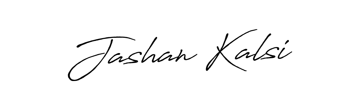 Also we have Jashan Kalsi name is the best signature style. Create professional handwritten signature collection using Antro_Vectra_Bolder autograph style. Jashan Kalsi signature style 7 images and pictures png