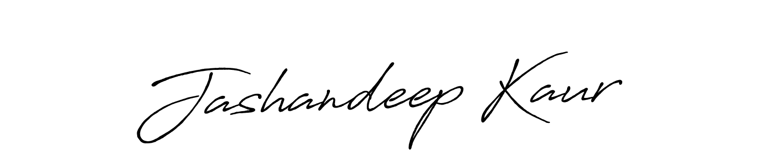 Create a beautiful signature design for name Jashandeep Kaur. With this signature (Antro_Vectra_Bolder) fonts, you can make a handwritten signature for free. Jashandeep Kaur signature style 7 images and pictures png