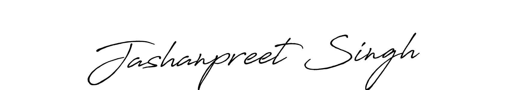 Make a beautiful signature design for name Jashanpreet Singh. With this signature (Antro_Vectra_Bolder) style, you can create a handwritten signature for free. Jashanpreet Singh signature style 7 images and pictures png