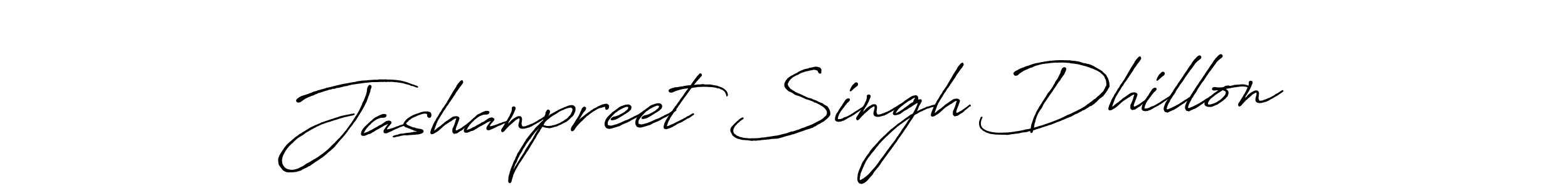 Make a beautiful signature design for name Jashanpreet Singh Dhillon. With this signature (Antro_Vectra_Bolder) style, you can create a handwritten signature for free. Jashanpreet Singh Dhillon signature style 7 images and pictures png