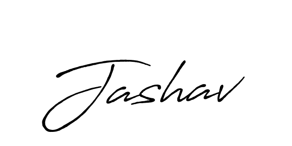 Jashav stylish signature style. Best Handwritten Sign (Antro_Vectra_Bolder) for my name. Handwritten Signature Collection Ideas for my name Jashav. Jashav signature style 7 images and pictures png