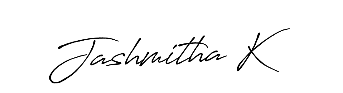 The best way (Antro_Vectra_Bolder) to make a short signature is to pick only two or three words in your name. The name Jashmitha K include a total of six letters. For converting this name. Jashmitha K signature style 7 images and pictures png