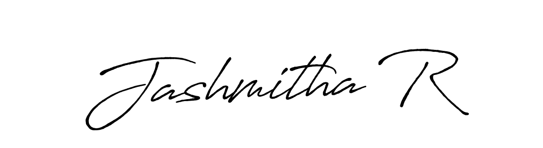Use a signature maker to create a handwritten signature online. With this signature software, you can design (Antro_Vectra_Bolder) your own signature for name Jashmitha R. Jashmitha R signature style 7 images and pictures png