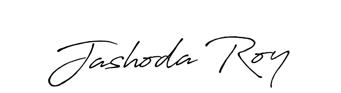 Make a beautiful signature design for name Jashoda Roy. With this signature (Antro_Vectra_Bolder) style, you can create a handwritten signature for free. Jashoda Roy signature style 7 images and pictures png