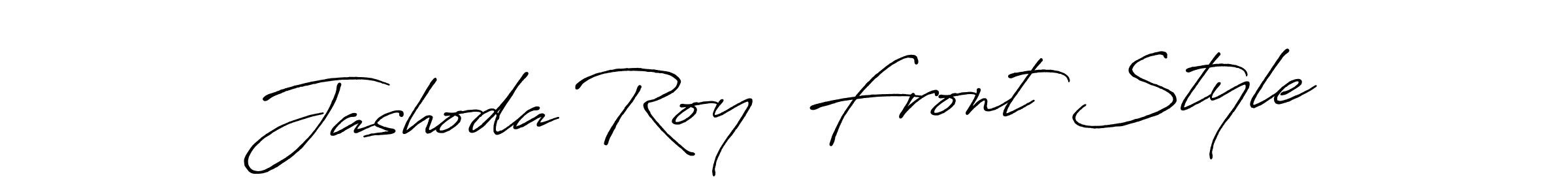 Also You can easily find your signature by using the search form. We will create Jashoda Roy  Front Style name handwritten signature images for you free of cost using Antro_Vectra_Bolder sign style. Jashoda Roy  Front Style signature style 7 images and pictures png