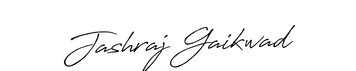 Design your own signature with our free online signature maker. With this signature software, you can create a handwritten (Antro_Vectra_Bolder) signature for name Jashraj Gaikwad. Jashraj Gaikwad signature style 7 images and pictures png