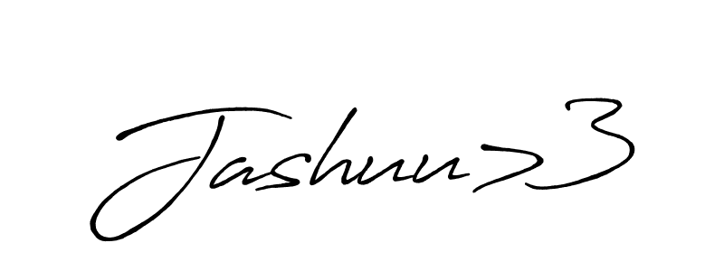 Use a signature maker to create a handwritten signature online. With this signature software, you can design (Antro_Vectra_Bolder) your own signature for name Jashuu>3. Jashuu>3 signature style 7 images and pictures png