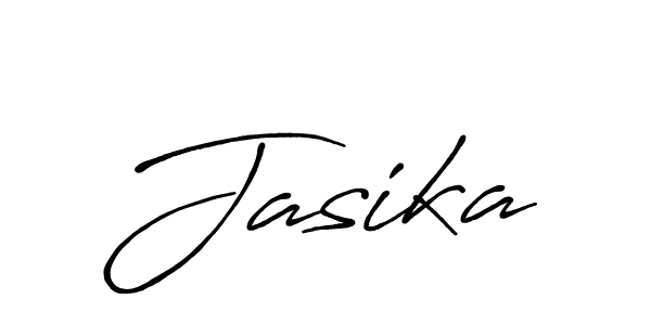 How to make Jasika name signature. Use Antro_Vectra_Bolder style for creating short signs online. This is the latest handwritten sign. Jasika signature style 7 images and pictures png