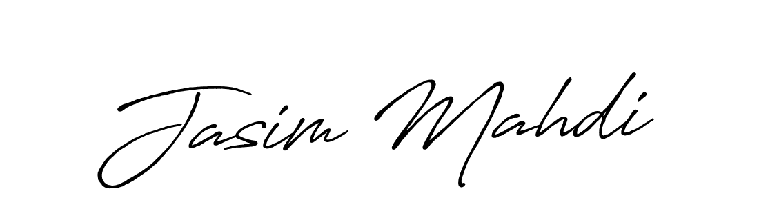 Make a beautiful signature design for name Jasim Mahdi. With this signature (Antro_Vectra_Bolder) style, you can create a handwritten signature for free. Jasim Mahdi signature style 7 images and pictures png