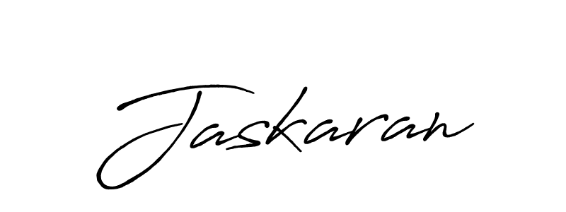 Make a beautiful signature design for name Jaskaran. With this signature (Antro_Vectra_Bolder) style, you can create a handwritten signature for free. Jaskaran signature style 7 images and pictures png