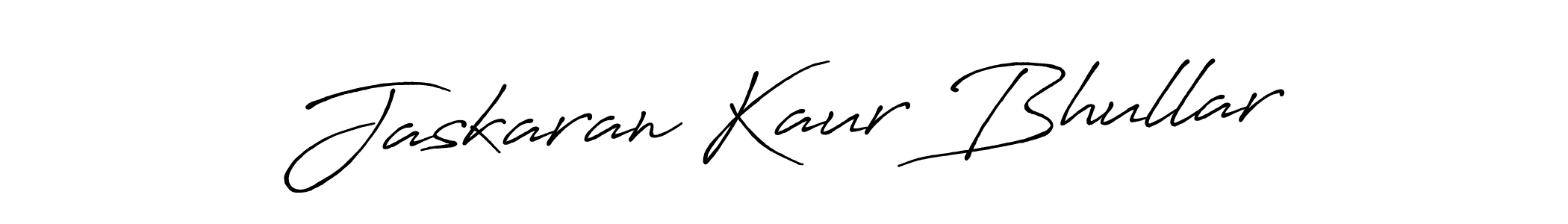 Jaskaran Kaur Bhullar stylish signature style. Best Handwritten Sign (Antro_Vectra_Bolder) for my name. Handwritten Signature Collection Ideas for my name Jaskaran Kaur Bhullar. Jaskaran Kaur Bhullar signature style 7 images and pictures png