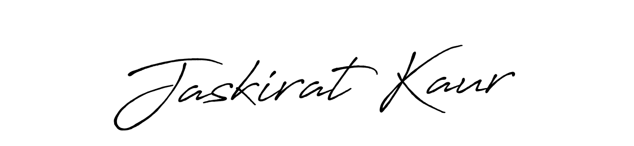 Design your own signature with our free online signature maker. With this signature software, you can create a handwritten (Antro_Vectra_Bolder) signature for name Jaskirat Kaur. Jaskirat Kaur signature style 7 images and pictures png