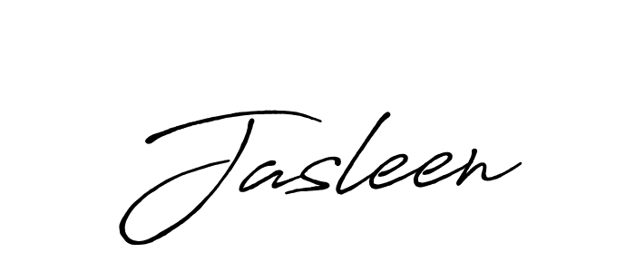 Create a beautiful signature design for name Jasleen. With this signature (Antro_Vectra_Bolder) fonts, you can make a handwritten signature for free. Jasleen signature style 7 images and pictures png