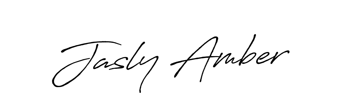 You should practise on your own different ways (Antro_Vectra_Bolder) to write your name (Jasly Amber) in signature. don't let someone else do it for you. Jasly Amber signature style 7 images and pictures png