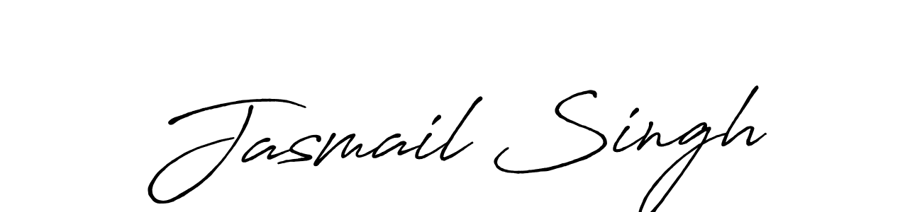 Jasmail Singh stylish signature style. Best Handwritten Sign (Antro_Vectra_Bolder) for my name. Handwritten Signature Collection Ideas for my name Jasmail Singh. Jasmail Singh signature style 7 images and pictures png