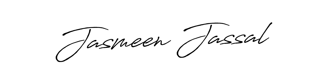 Also we have Jasmeen Jassal name is the best signature style. Create professional handwritten signature collection using Antro_Vectra_Bolder autograph style. Jasmeen Jassal signature style 7 images and pictures png