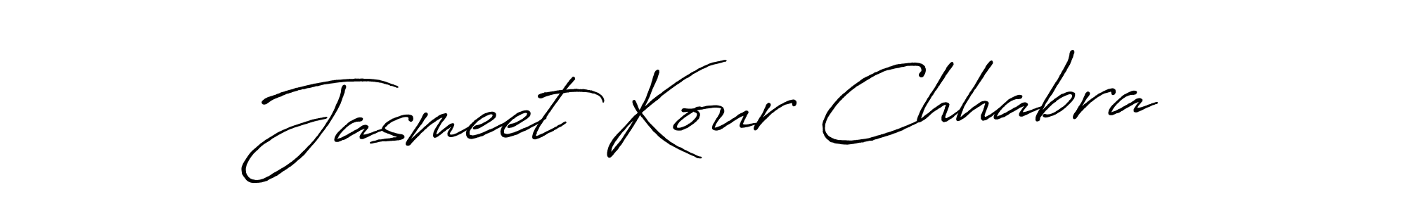 Also You can easily find your signature by using the search form. We will create Jasmeet Kour Chhabra name handwritten signature images for you free of cost using Antro_Vectra_Bolder sign style. Jasmeet Kour Chhabra signature style 7 images and pictures png