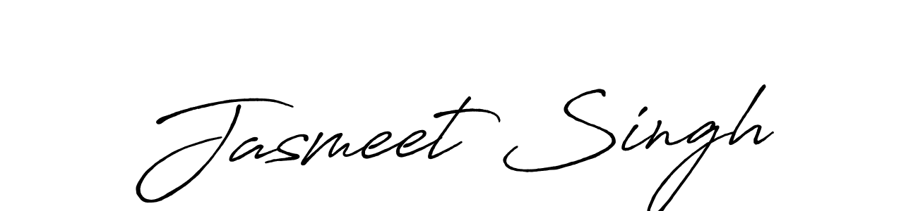 Create a beautiful signature design for name Jasmeet Singh. With this signature (Antro_Vectra_Bolder) fonts, you can make a handwritten signature for free. Jasmeet Singh signature style 7 images and pictures png