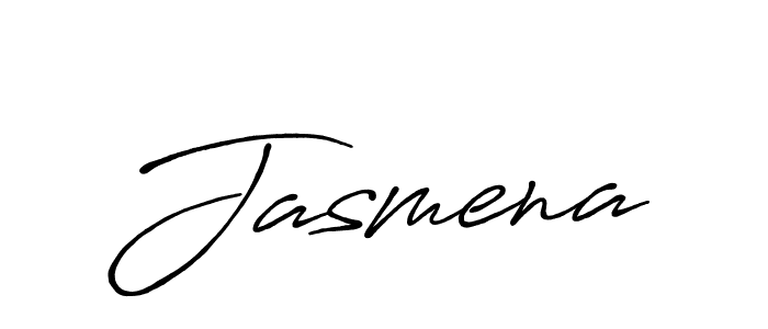 Make a beautiful signature design for name Jasmena. With this signature (Antro_Vectra_Bolder) style, you can create a handwritten signature for free. Jasmena signature style 7 images and pictures png